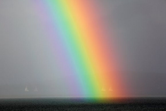 Rainbow on Lake Macquarie